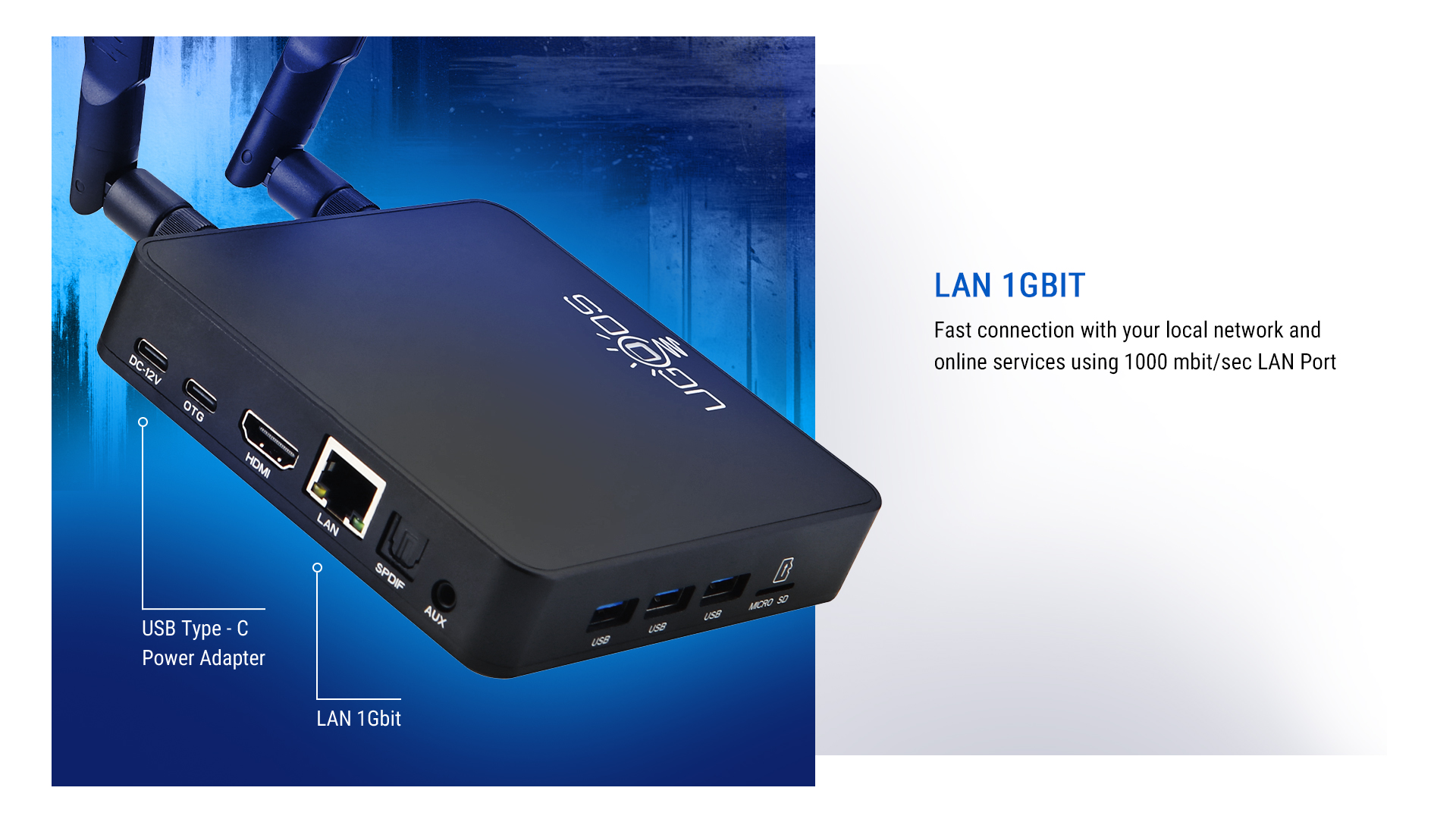 Ugoos AM9 LAN 1Gbit Ugoos AM9 LAN 1Gbit