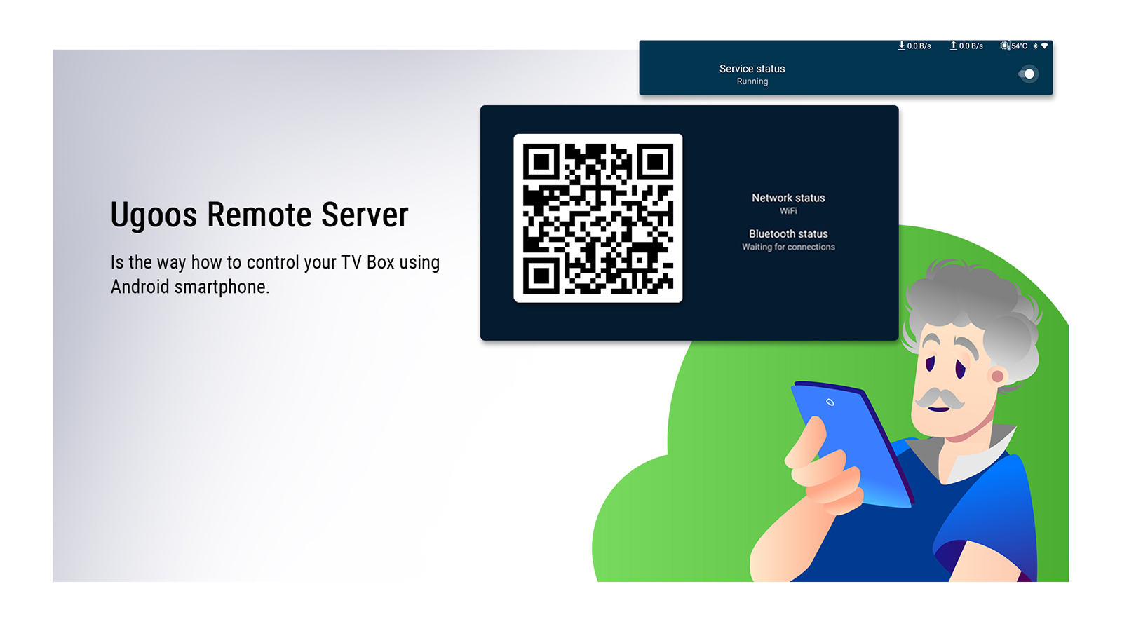 Ugoos X4Q CUBE удаленное управление тв боксом