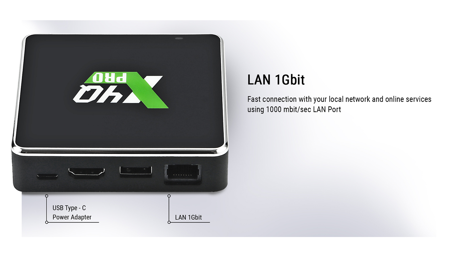 Ugoos X4Q PRO 1000Mbit порт